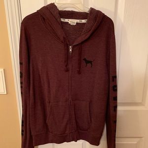 Vs Pink Zip Hoodie